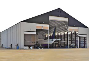 Aircratf Hangar with H beams BY -084