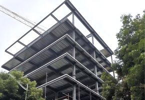 Mexico Steel Structure 7floor Building BY-61