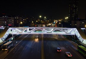 Steel Pedestrian overpass BY-138